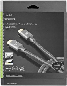 Kabel Nedis HDMI - HDMI 5m szary (CVTB34000GY50) 4