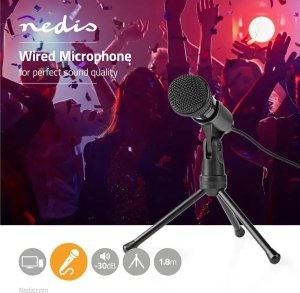 Mikrofon Nedis Nedis MICTJ100BK mikrofon Czarny Mikrofon do notebooka 2