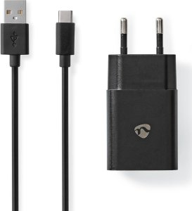 Ładowarka Nedis Nedis WCHAC242ABK ładowarka do urządzeń przenośnych Uniwersalne Czarny Prąd przemienny Wewnętrzna 9