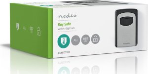 Nedis Nedis KEYCC01GY sejf Sejf ścienny Aluminium Czarny, Srebrny 11
