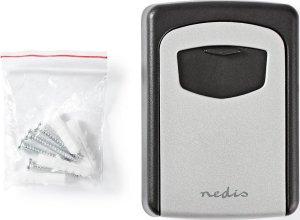 Nedis Nedis KEYCC01GY sejf Sejf ścienny Aluminium Czarny, Srebrny 12