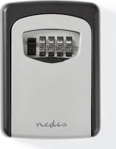 Nedis Nedis KEYCC01GY sejf Sejf ścienny Aluminium Czarny, Srebrny 2