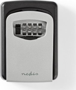 Nedis Nedis KEYCC01GY sejf Sejf ścienny Aluminium Czarny, Srebrny 3