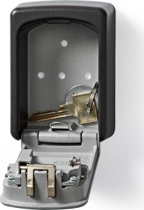 Nedis Nedis KEYCC01GY sejf Sejf ścienny Aluminium Czarny, Srebrny 8