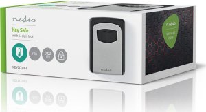 Nedis Nedis KEYCC01GY sejf Sejf ścienny Aluminium Czarny, Srebrny 10