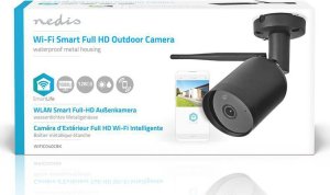 Kamera IP Nedis Nedis WiFi Smart Outdoor IP-camera | Full HD | Metalen behuizing | Waterdicht (IP65) Pocisk Kamera bezpieczeństwa IP Zewnętrzna 1920 x 1080 px Sufit / Ściana 20