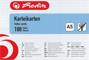 Herlitz Herlitz 10621308 karta katalogowa Biały 100 szt. 5