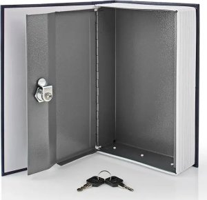 Nedis Nedis BOOKSEDM01BU sejf Sejf bezpieczny 1,6 l ABS, Stal Niebieski, Srebrny 6