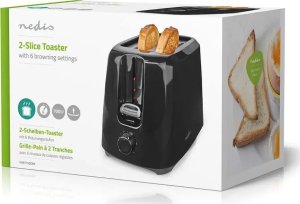 Toster Nedis Nedis KABT150EBK toster 6 2 kaw. 700 W Czarny 13