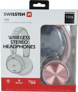 Słuchawki Swissten Swissten TRIX Słuchawki Bezprzewodowy Opaska na głowę Muzyka Bluetooth Czarny 21
