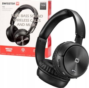 Słuchawki Swissten Swissten TRIX Słuchawki Bezprzewodowy Opaska na głowę Muzyka Bluetooth Czarny 23