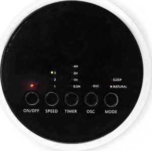 Grzejnik Nedis Nedis FNTR13CWT40 grzejnik Wewnętrzna Czarny, Biały 50 W Wentylator elektryczny ogrzewacza pomieszczeń 2