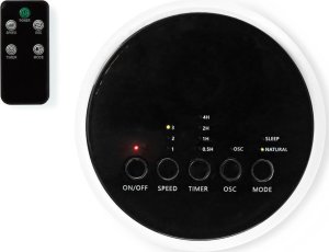 Grzejnik Nedis Nedis FNTR13CWT40 grzejnik Wewnętrzna Czarny, Biały 50 W Wentylator elektryczny ogrzewacza pomieszczeń 7