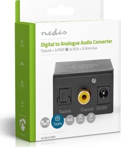 Adapter AV Nedis Nedis ACON2510BK konwerter plików audio Czarny 6