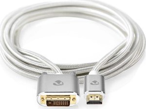 Adapter AV Nedis Nedis CCTB34800AL20 adapter kablowy 1 m HDMI Typu A (Standard) DVI-D Srebrny 5