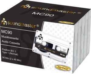 Soundmaster Soundmaster MC90 Kaseta magnetofonowa 90 min 5 szt. 3