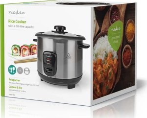 Multicooker Nedis Nedis KARC110AL szybkowar 1 l 400 W Czarny, Srebrny 11
