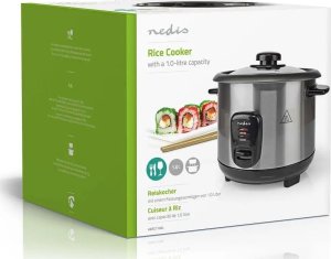 Multicooker Nedis Nedis KARC110AL szybkowar 1 l 400 W Czarny, Srebrny 12