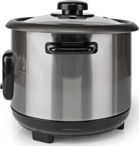Multicooker Nedis Nedis KARC110AL szybkowar 1 l 400 W Czarny, Srebrny 2
