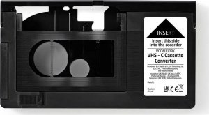 Nedis VCON110BK część zamienna do sprzętu audio-wideo Kompaktowy adapter do kaset wideo 6
