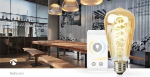 Nedis SmartLife lampa LED Zimna biała, Ciepła biała 4,9 W E27 G 9