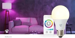Nedis Nedis WIFILRC10E27 lampa LED Niebieski, Zielony, Czerwony 9 W E27 F 2