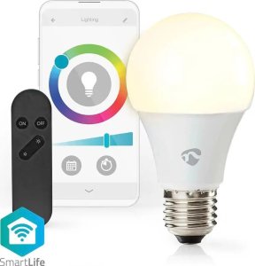 Nedis Nedis WIFILRC10E27 lampa LED Niebieski, Zielony, Czerwony 9 W E27 F 6