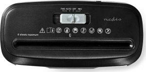 Niszczarka Nedis Nedis PASH112BKA4 niszczarka Rozdrabnianie taśmowe 22 cm Czarny 14