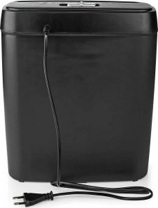 Niszczarka Nedis Nedis PASH112BKA4 niszczarka Rozdrabnianie taśmowe 22 cm Czarny 4