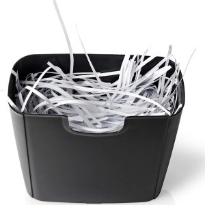 Niszczarka Nedis Nedis PASH112BKA4 niszczarka Rozdrabnianie taśmowe 22 cm Czarny 8