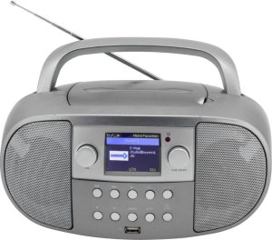 Wieża Soundmaster Soundmaster SCD7600TI przenośny system stereo Analogowe i cyfrowe 4 W DAB+, FM Tytan Odtwarzacz mp3 2