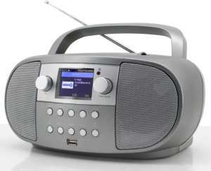 Wieża Soundmaster Soundmaster SCD7600TI przenośny system stereo Analogowe i cyfrowe 4 W DAB+, FM Tytan Odtwarzacz mp3 3