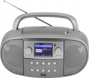 Wieża Soundmaster Soundmaster SCD7600TI przenośny system stereo Analogowe i cyfrowe 4 W DAB+, FM Tytan Odtwarzacz mp3 7