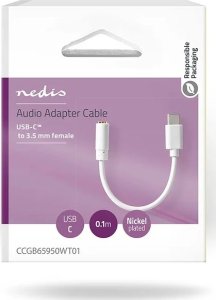 Adapter USB Nedis Nedis CCGB65950WT01 zmieniacz płci / kabli USB A 3.5mm Biały 6