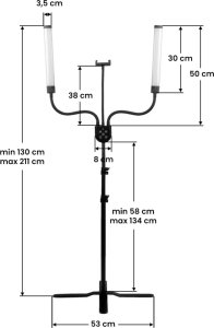 Activeshop Lampa led do rzęs i makijażu Polluks IV typ msp-mj-02 black z pilotem 5