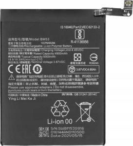 Bateria OEM Bateria do Xiaomi Mi 10T Pro 5G BM53 5000 mAh 1