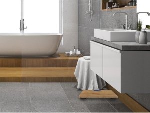 Waga łazienkowa Ruhhy LCD drewniana (22522) 10