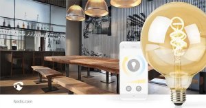 Nedis Nedis SmartLife lampa LED Zimne białe, Ciepłe białe 4,9 W E27 G 9