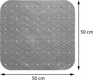 5five Mata antyposlizgowa do brodzika, 50x50 cm, kolor szary 5
