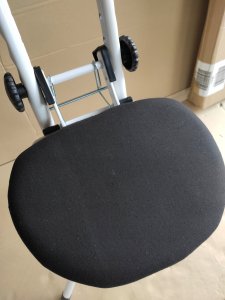 Wenko Krzesło Secura z regulacją wysokości czarne 6