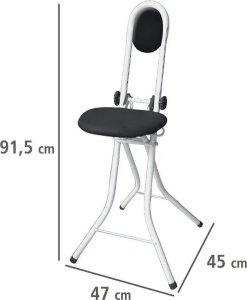 Wenko Krzesło Secura z regulacją wysokości czarne 8