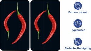 Wenko Płyty ochronne na kuchenkę, HOT CHILI DUO – 2 sztuki, WENKO 14