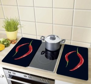 Wenko Płyty ochronne na kuchenkę, HOT CHILI DUO – 2 sztuki, WENKO 5