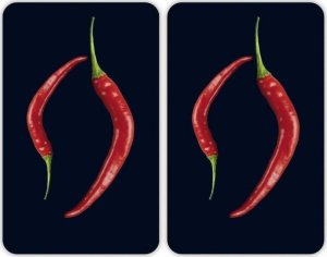 Wenko Płyty ochronne na kuchenkę, HOT CHILI DUO – 2 sztuki, WENKO 10
