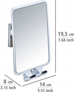 Lusterko kosmetyczne Wenko Lusterko kosmetyczne QUADRO, Vacuum-Loc, anti-fog WENKO 2