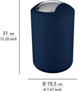 Kosz na śmieci Wenko Kosz na śmieci BRASIL, granatowy - 6,5 l, WENKO 6