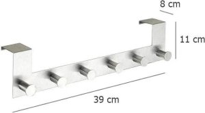Wenko Wieszak na drzwi - 6x haczyki na drzwi CELANO, WENKO 11