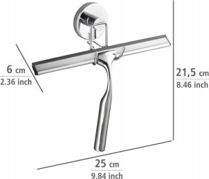 Wenko Ściągaczka wody, Vacuum-Loc - stal nierdzewna, WENKO 2