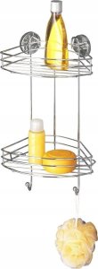 Wenko Narożna półka łazienkowa, Vacuum-Loc, 2 poziomy - stal chromowana, WENKO 7