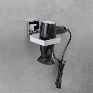 Wenko Uchwyt na suszarkę do włosów QUADRO, Vacuum-Loc, stal nierdzewna, WENKO 14